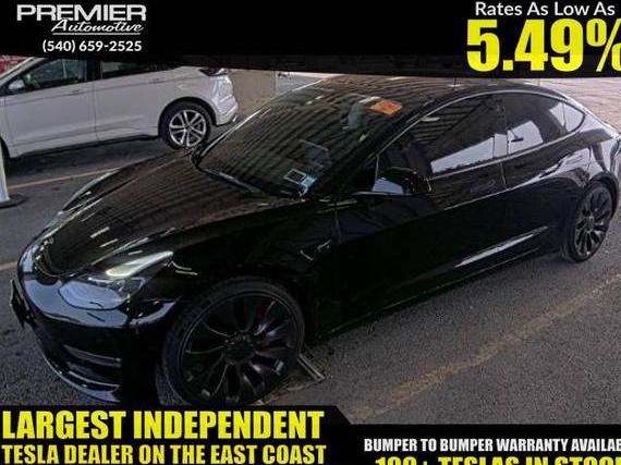 TESLA MODEL 3 2022 5YJ3E1EC7NF233082 image